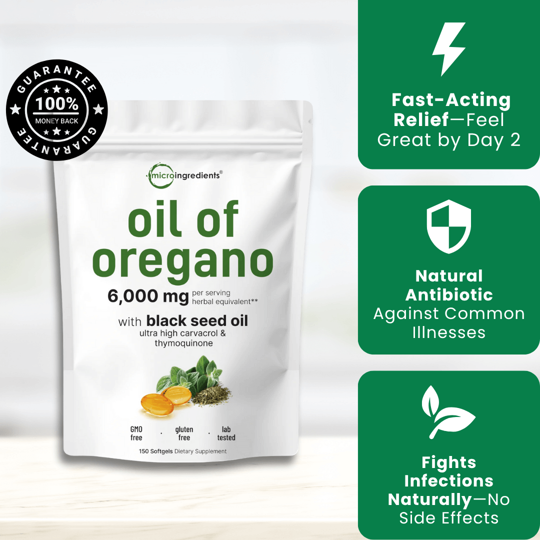 (60 pcs) Microsupplements™ Oil Of Oregano