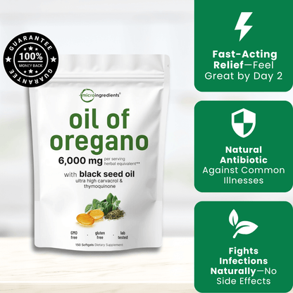 (60 pcs) Microsupplements™ Oil Of Oregano