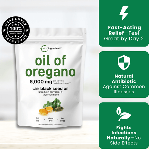(60 pcs) Microsupplements™ Oil Of Oregano